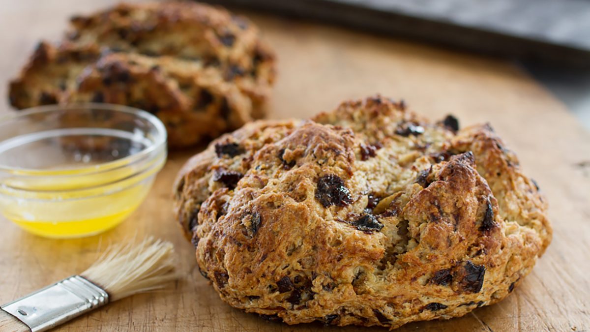 Soda Bread with Tea Soaked Prunes