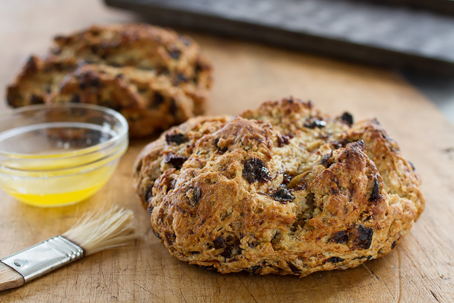 Soda Bread with Tea Soaked Prunes